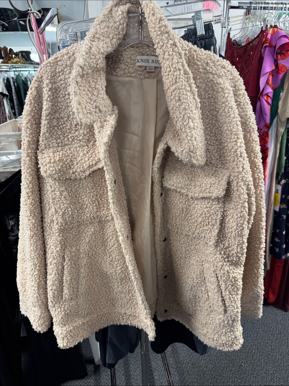 Knox rose boucle jacket L // 091906